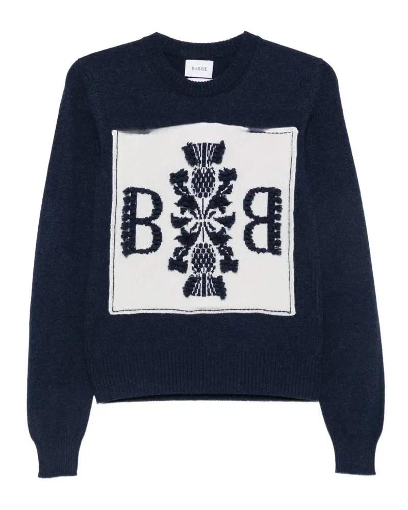 Barrie Kaschmirpullover mit Logo-Patch - Blau Blau