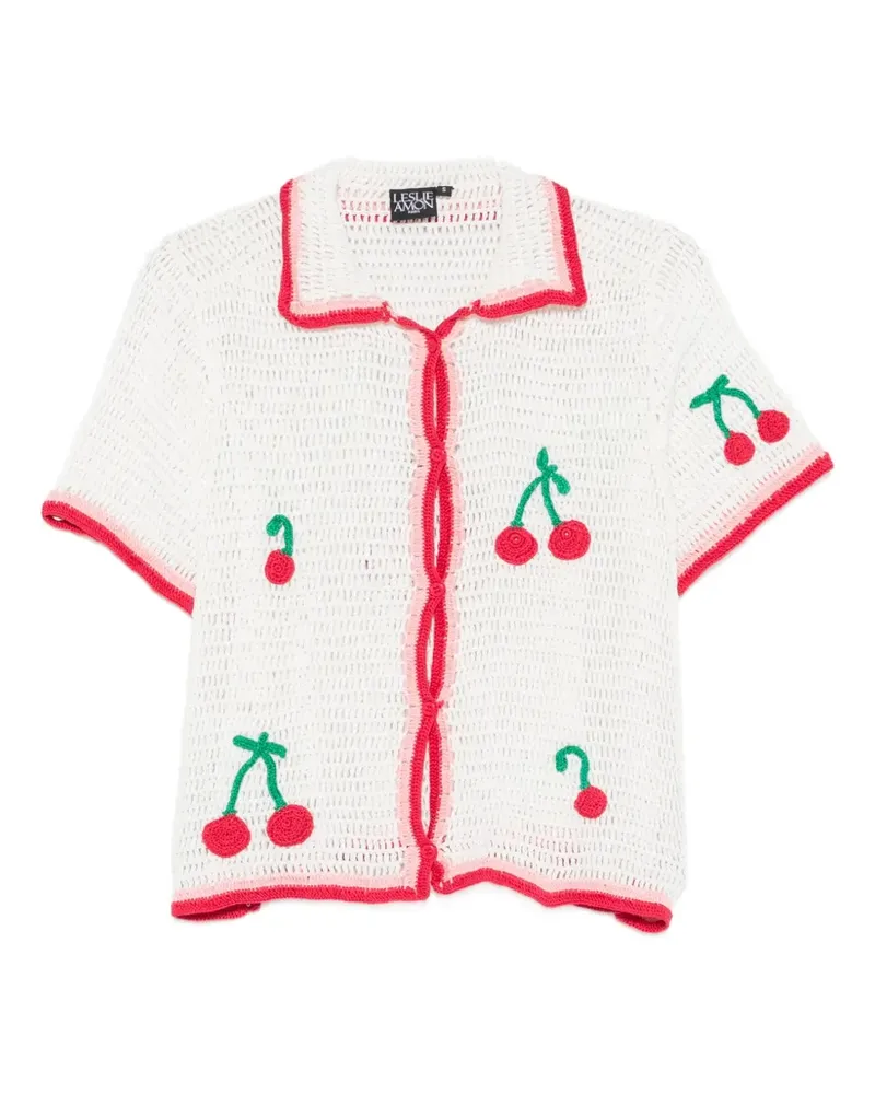 Leslie Amon La Ruby crochet shirt - Weiß Weiß