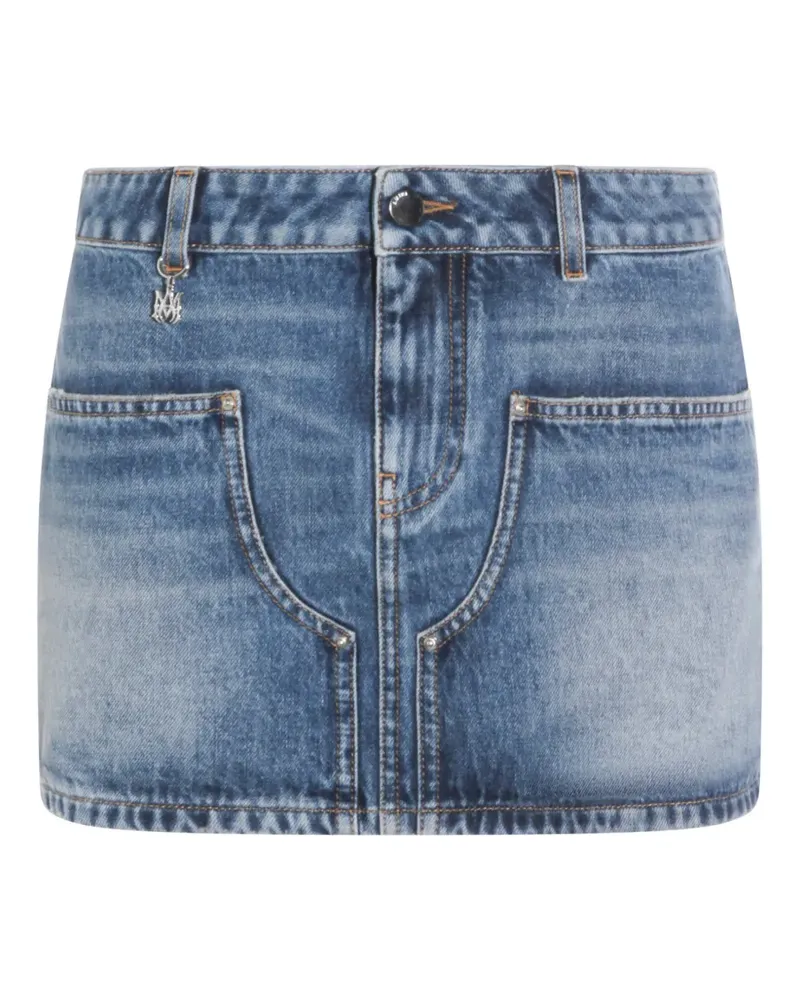 Amiri charm-detail mini skirt - Blau Blau