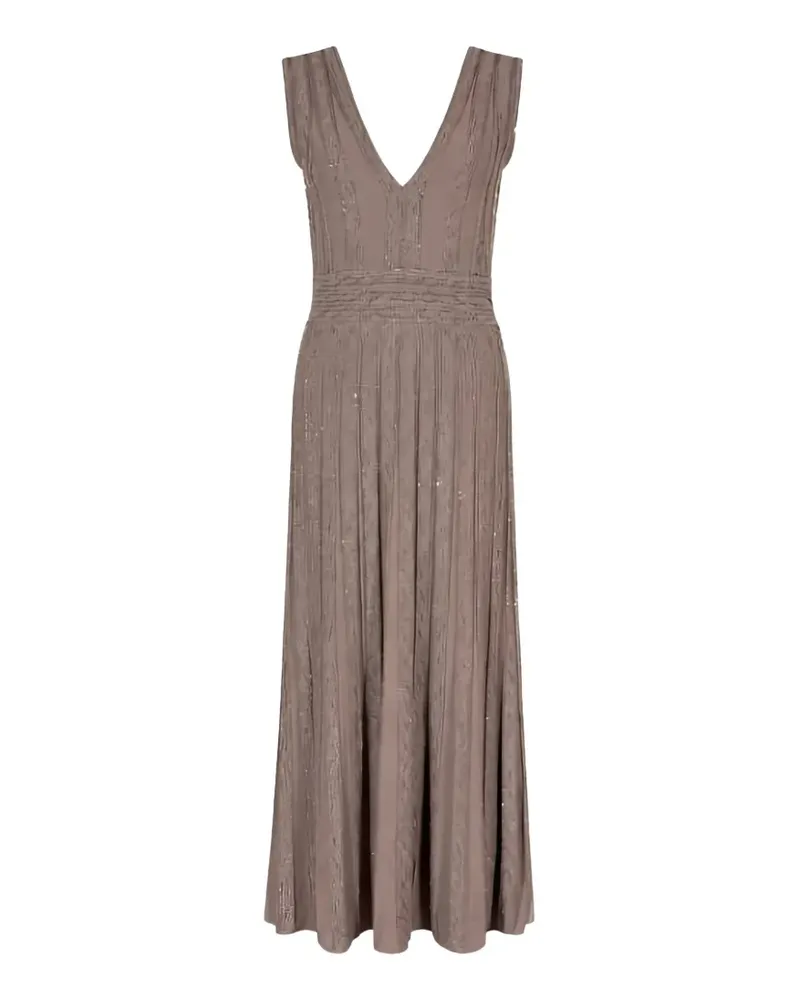 D.EXTERIOR sequin-embellished maxi dress - Nude Nude