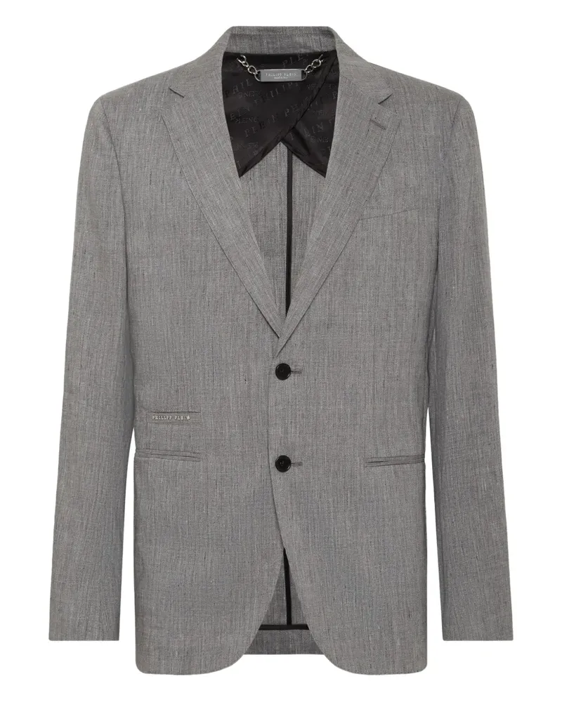 Philipp Plein Sakko aus Leinen - Grau Grau