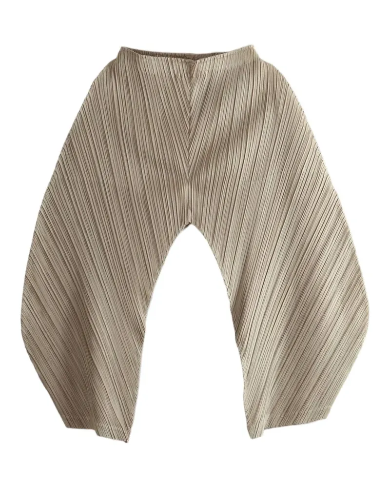 Issey Miyake Tapered-Hose mit Falten - Nude Nude