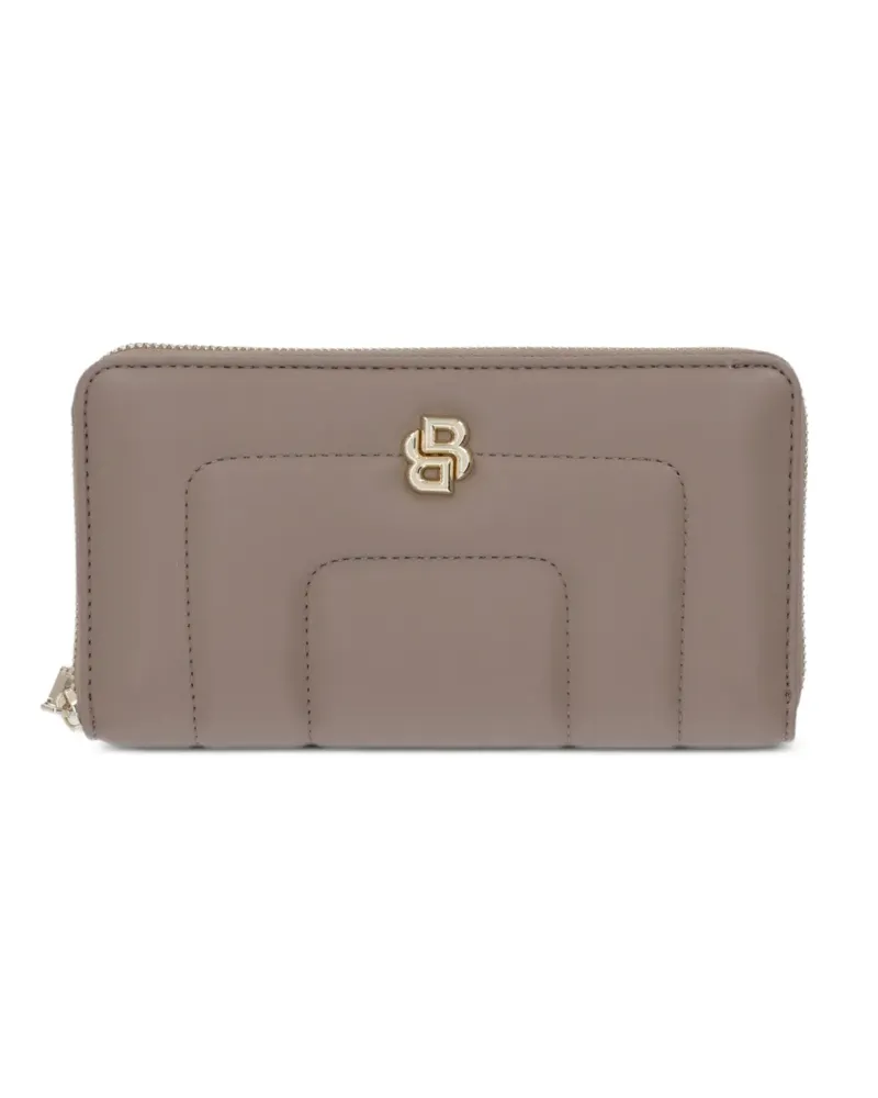 HUGO BOSS logo-plaque wallet - Nude Nude