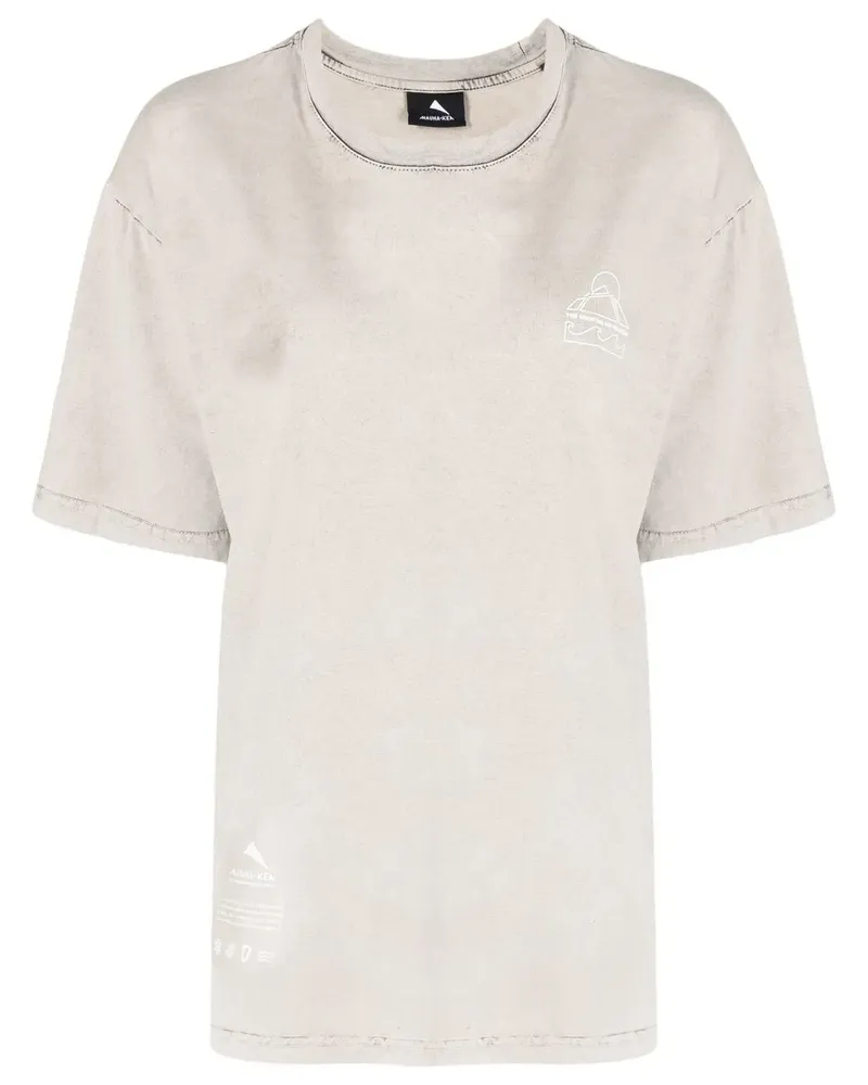 MAUNA KEA T-Shirt mit Slogan-Print - Grau Grau