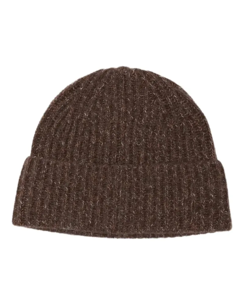 Lisa Yang Gerippte Beanie - Braun Braun