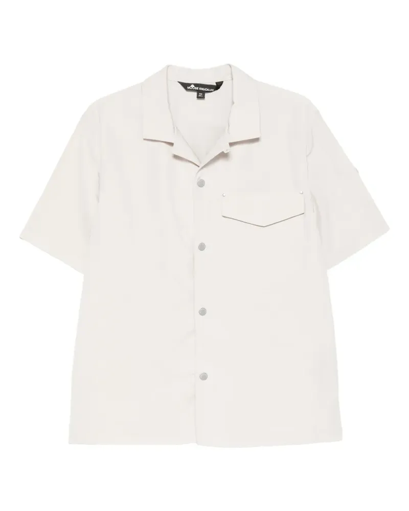 Moose Knuckles Kurzärmeliges Charlesbourg Hemd - Nude Nude