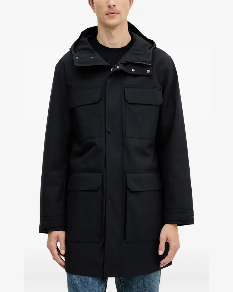 Armani Exchange hooded-pocketed coat - Schwarz Schwarz