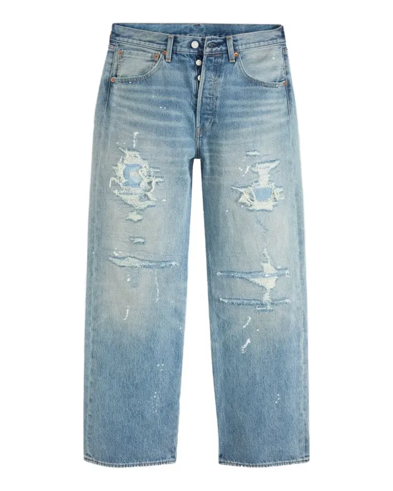 Levi's Loose Jeans im Distressed-Look - Blau Blau