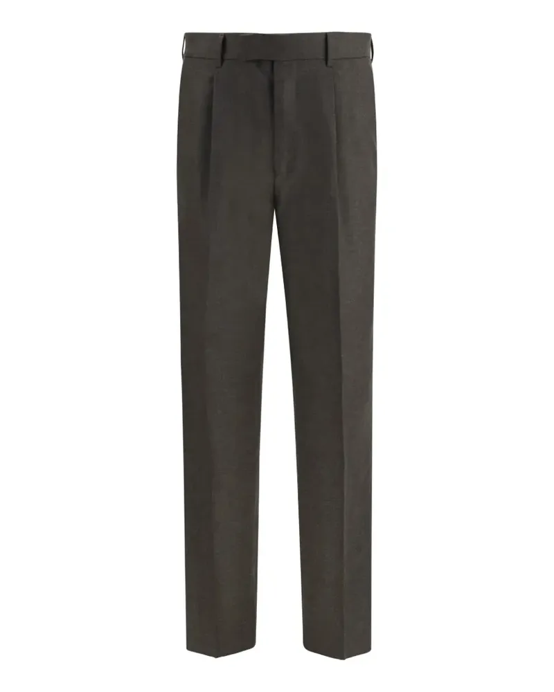 Ermenegildo Zegna pleated straight-leg trousers - Grau Grau