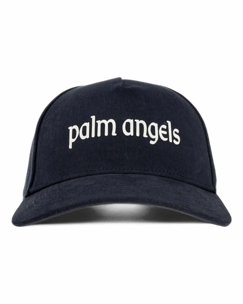 Palm Angels Baseballkappe mit Logo-Print - Blau Blau