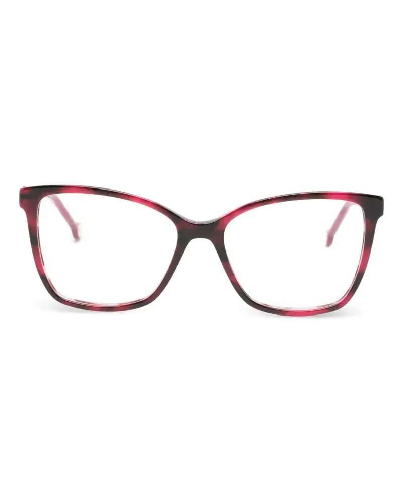 Carolina Herrera New York Cat-Eye-Brille in Schildpattoptik - Rosa Rosa