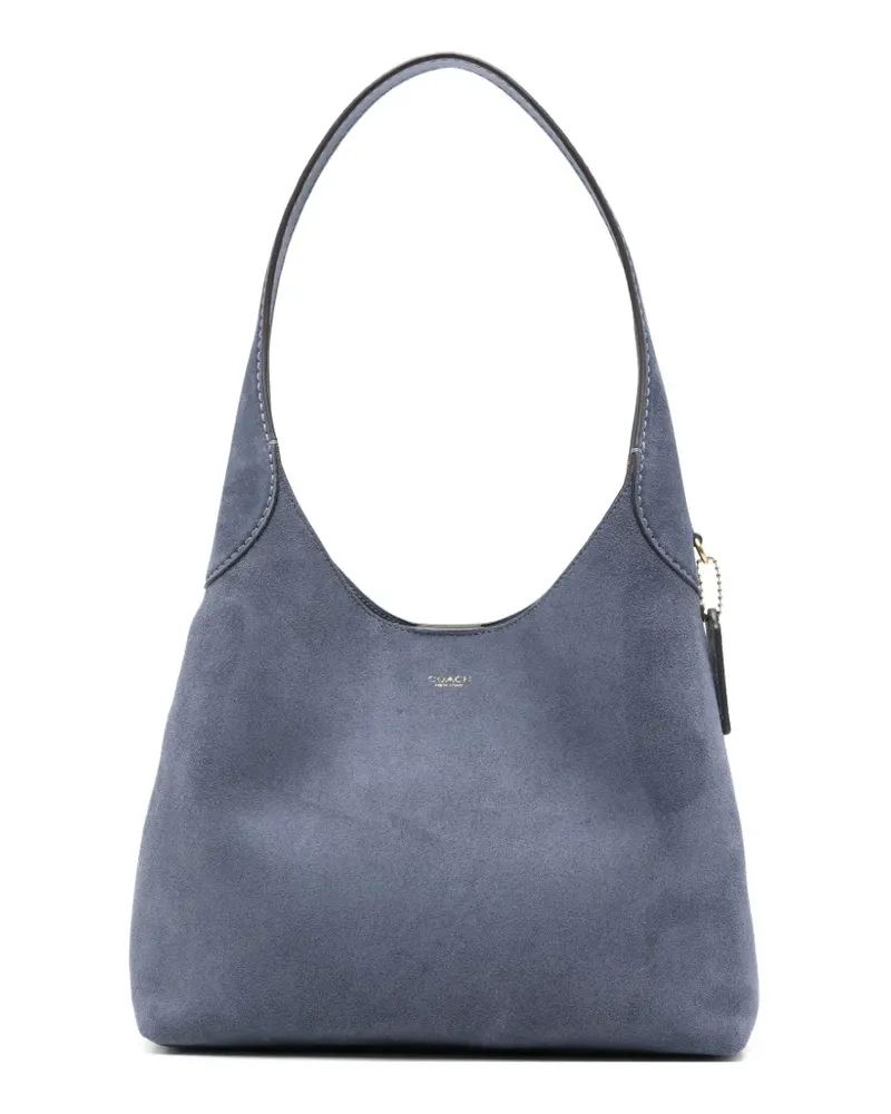 Coach logo-tag shoulder bag - Blau Blau