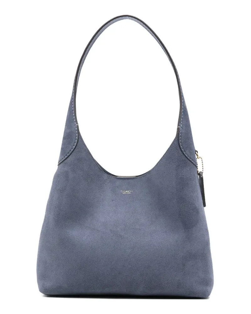 Coach logo-tag shoulder bag - Blau Blau