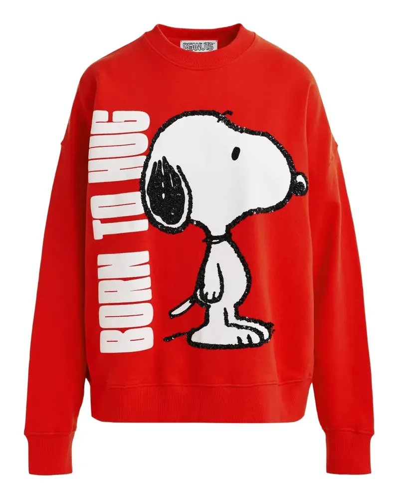 Essentiel x Peanuts sequin-embellishment sweatshirt - Rot Rot