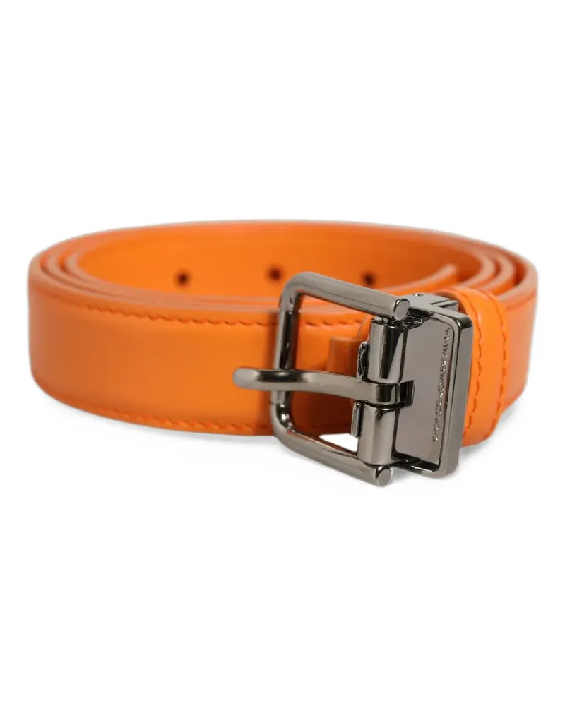 Dolce & Gabbana buckle-fastening leather belt - Orange Orange