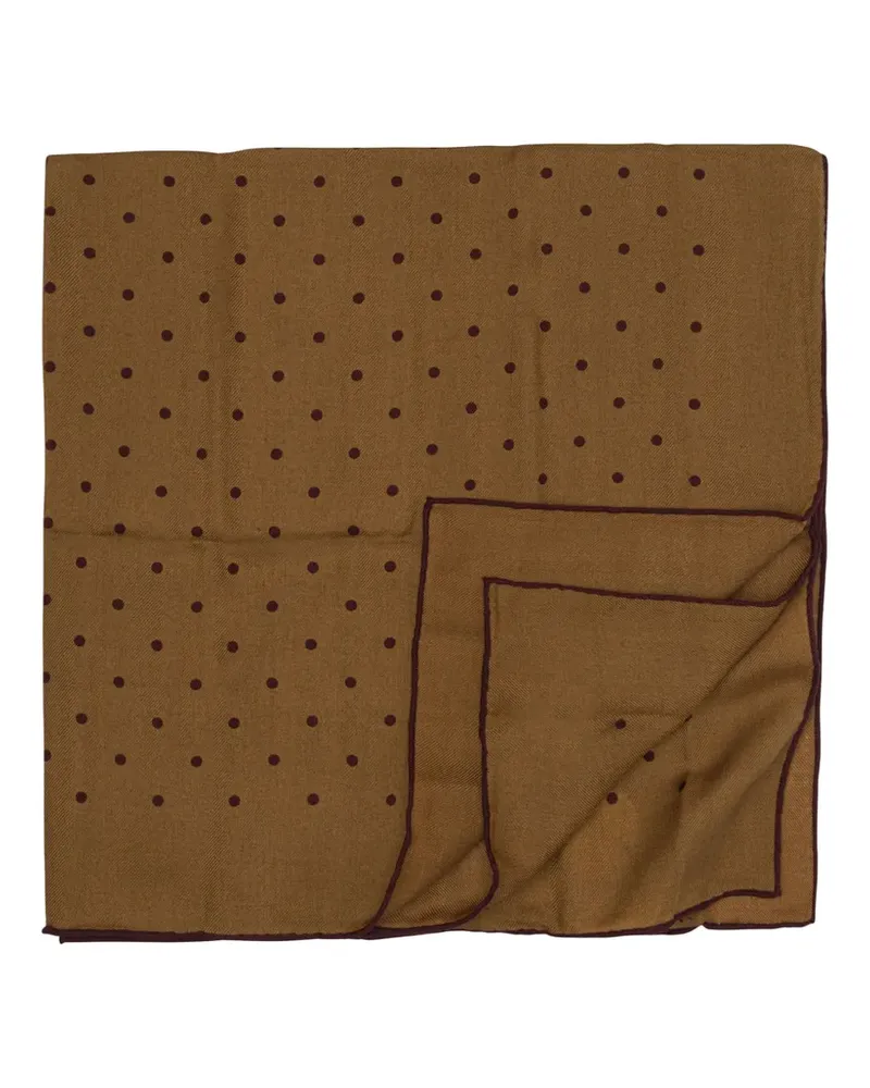 Destin polka-dot wool scarf - Braun Braun