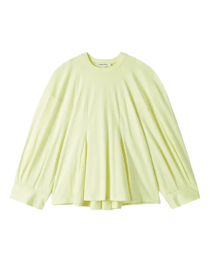ENFÖLD pleated long-sleeved T-shirt - Gelb Gelb