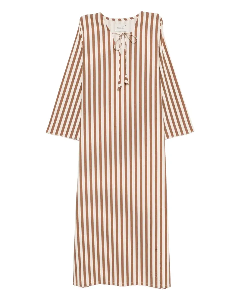Bambah Amazon Kleid mit Streifen - Braun Braun