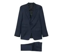 Anzug mit steigendem Revers - Blau