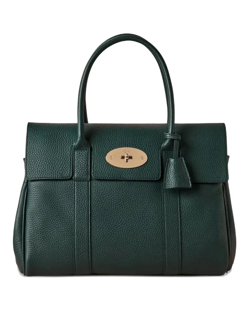 Mulberry Bayswater Tote Bag aus genarbtem Leder - Grün Grün
