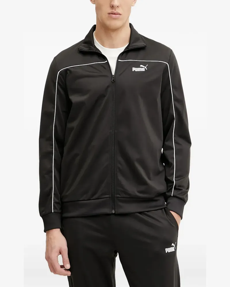 Puma Sportjacke mit Logo-Print - Schwarz Schwarz