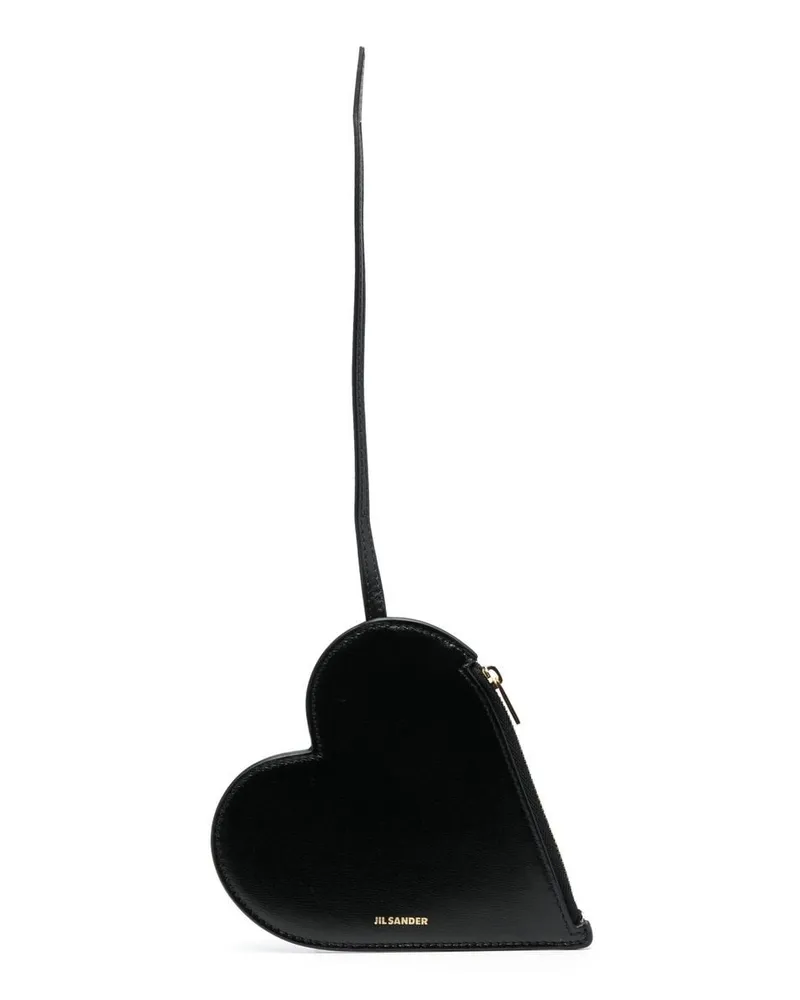 Jil Sander Clutch mit Logo-Stempel - Schwarz Schwarz