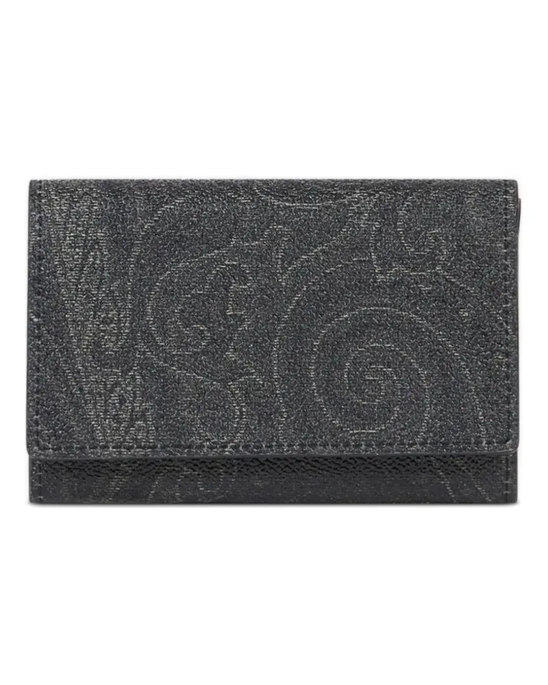 Etro Portemonnaie mit Paisley-Print - Schwarz Schwarz