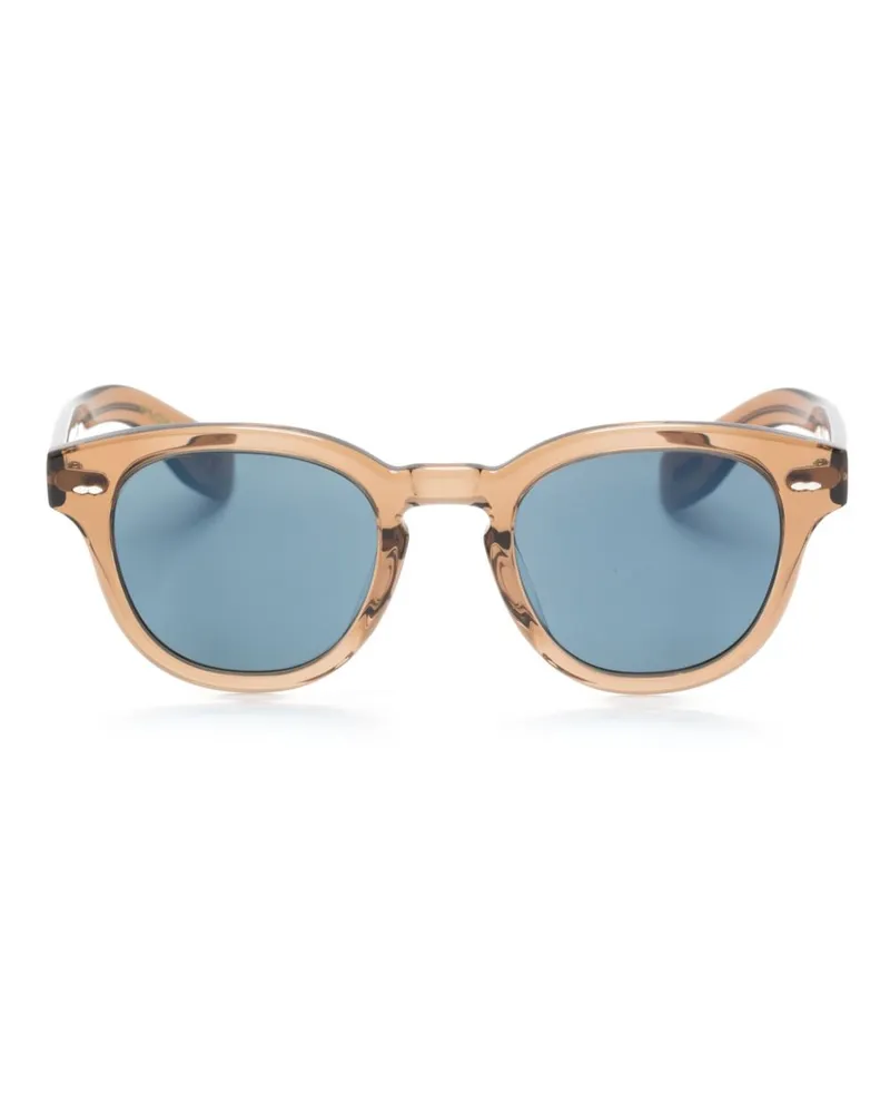 Oliver Peoples Cary Grant Sun Sonnenbrille mit rundem Gestell - Braun Braun