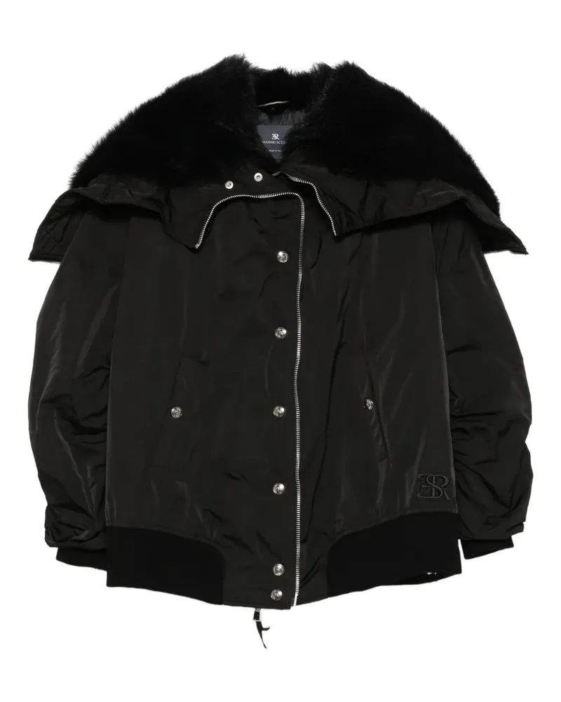 Ermanno Scervino Bomberjacke mit Kapuze - Schwarz Schwarz