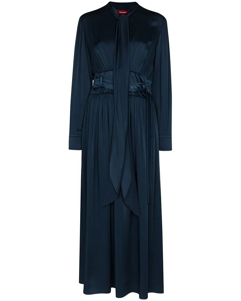 Sies Marjan Faye' Midikleid mit Gürtel - Blau Blau