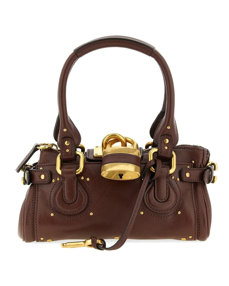 Chloé small Paddington leather shoulder bag - Braun Braun