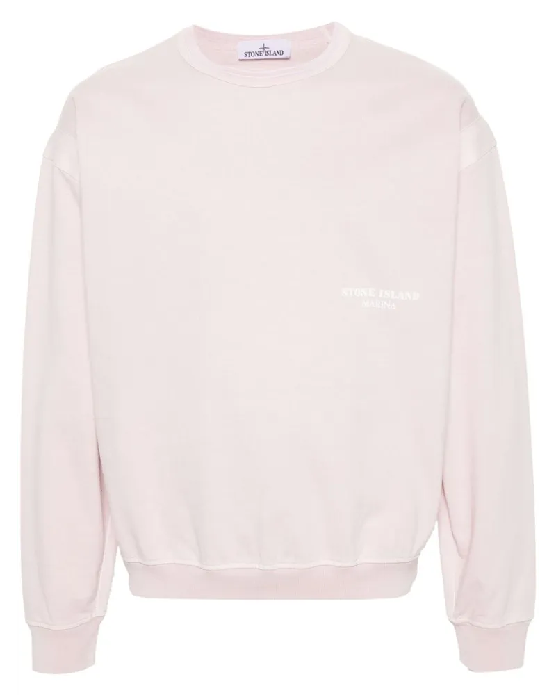 Stone Island Sweatshirt mit Logo-Print - Rosa Rosa
