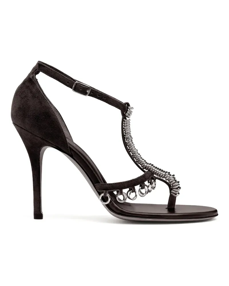 Christopher Esber Ludo Sandalen aus Wildleder mit Piercing und Absatz - Braun Braun