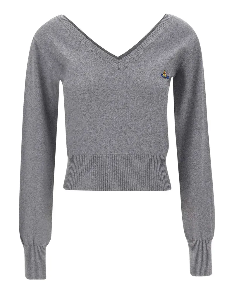 Vivienne Westwood Beatrice V-neck sweater - Grau Grau