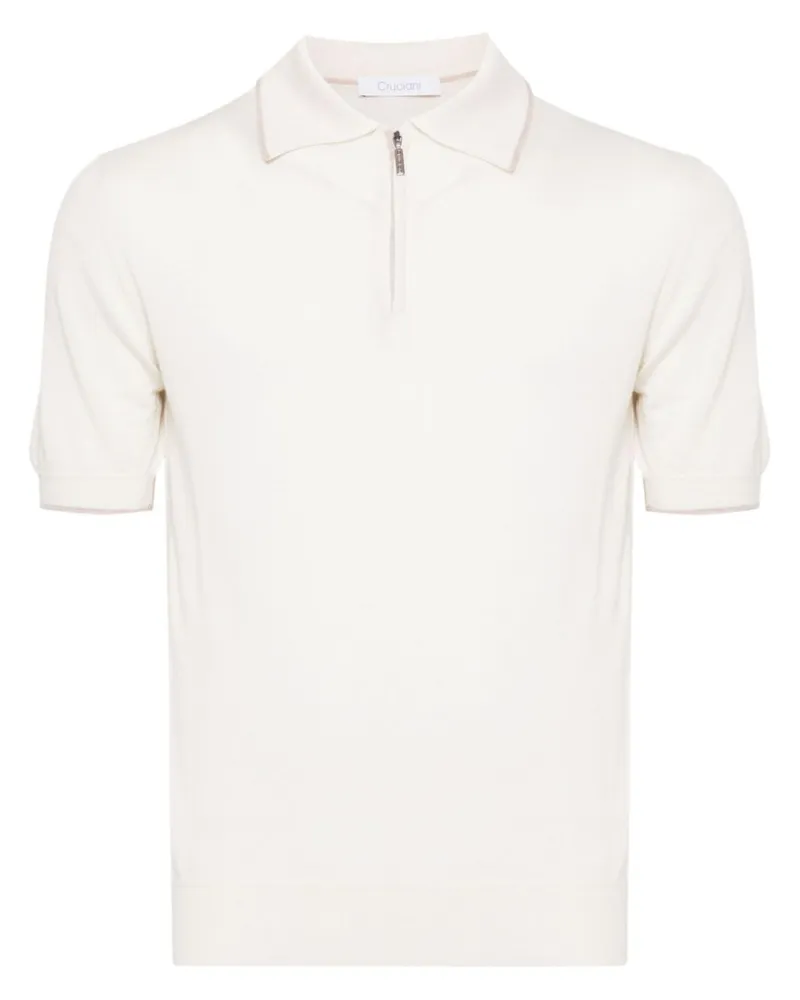 Cruciani Gestricktes Poloshirt - Nude Nude
