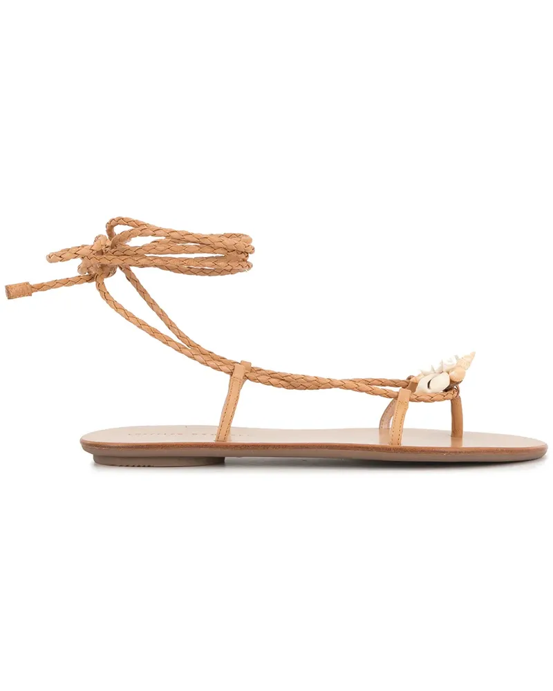 Loeffler Randall Sandalen mit Muscheln - Braun Braun