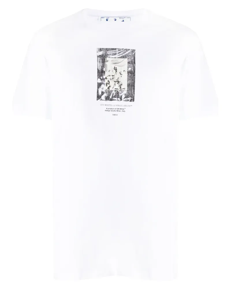 OFF-WHITE T-Shirt mit grafischem Print - Weiß Weiß