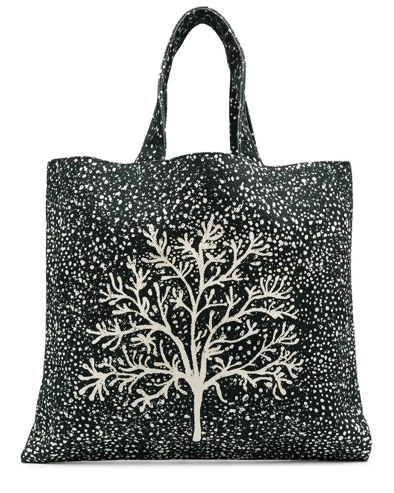 10 Corso Como Handtasche mit Print - Schwarz Schwarz