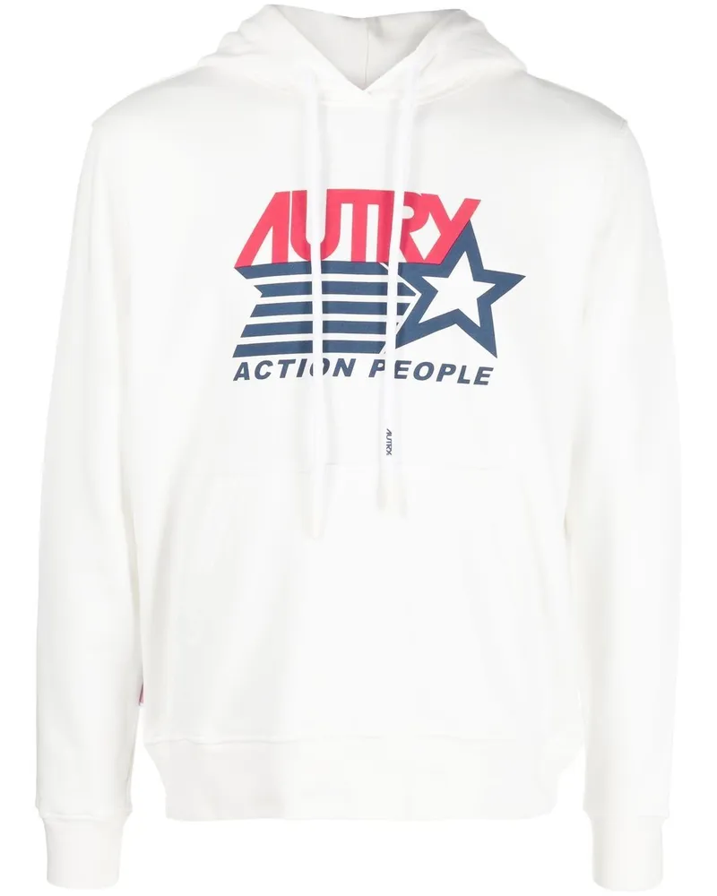 AUTRY Hoodie mit Kordelzug - Weiß Weiß