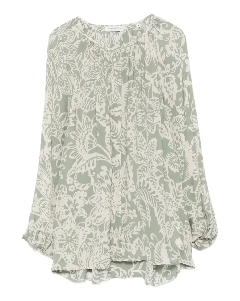 Marc O'Polo floral-print long-sleeve shirt - Grün Grün