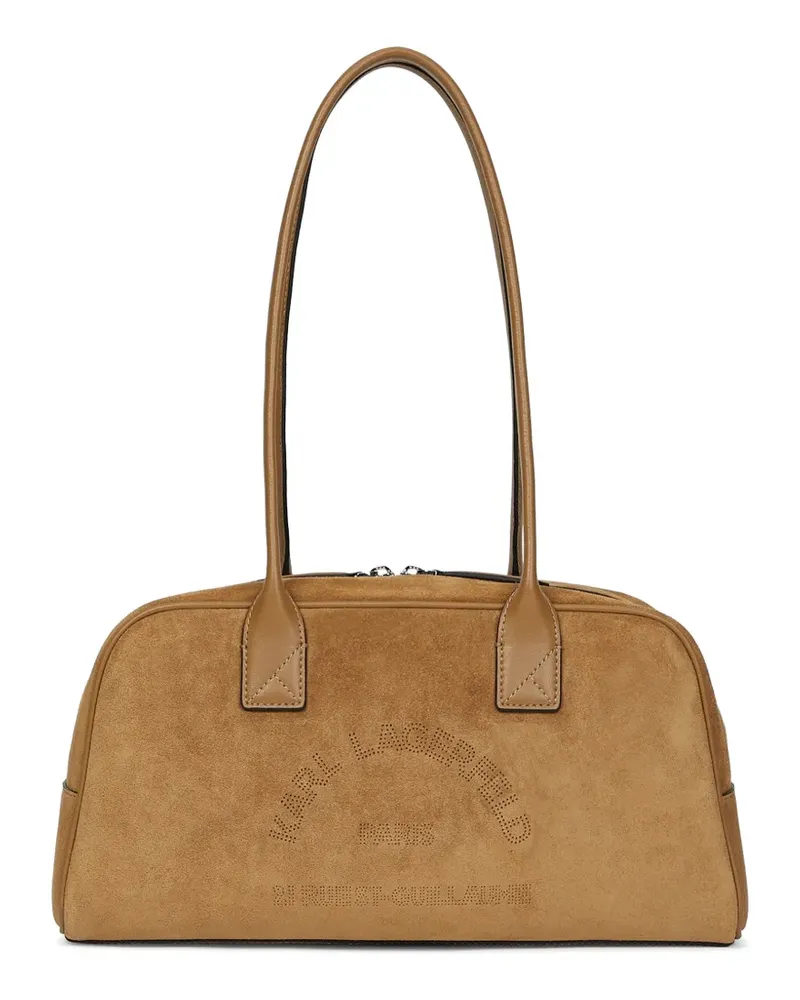 Karl Lagerfeld K/Daily suede shoulder bag - Nude Nude