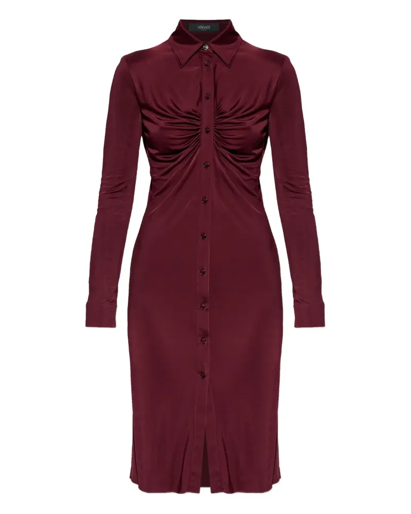 Versace Minikleid mit Raffung - Rot Rot