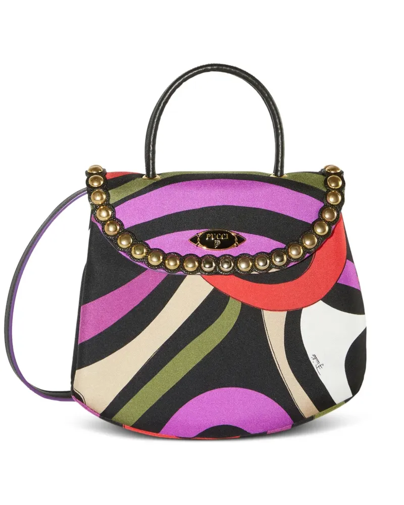 Emilio Pucci Sparkles Schultertasche - Schwarz Schwarz
