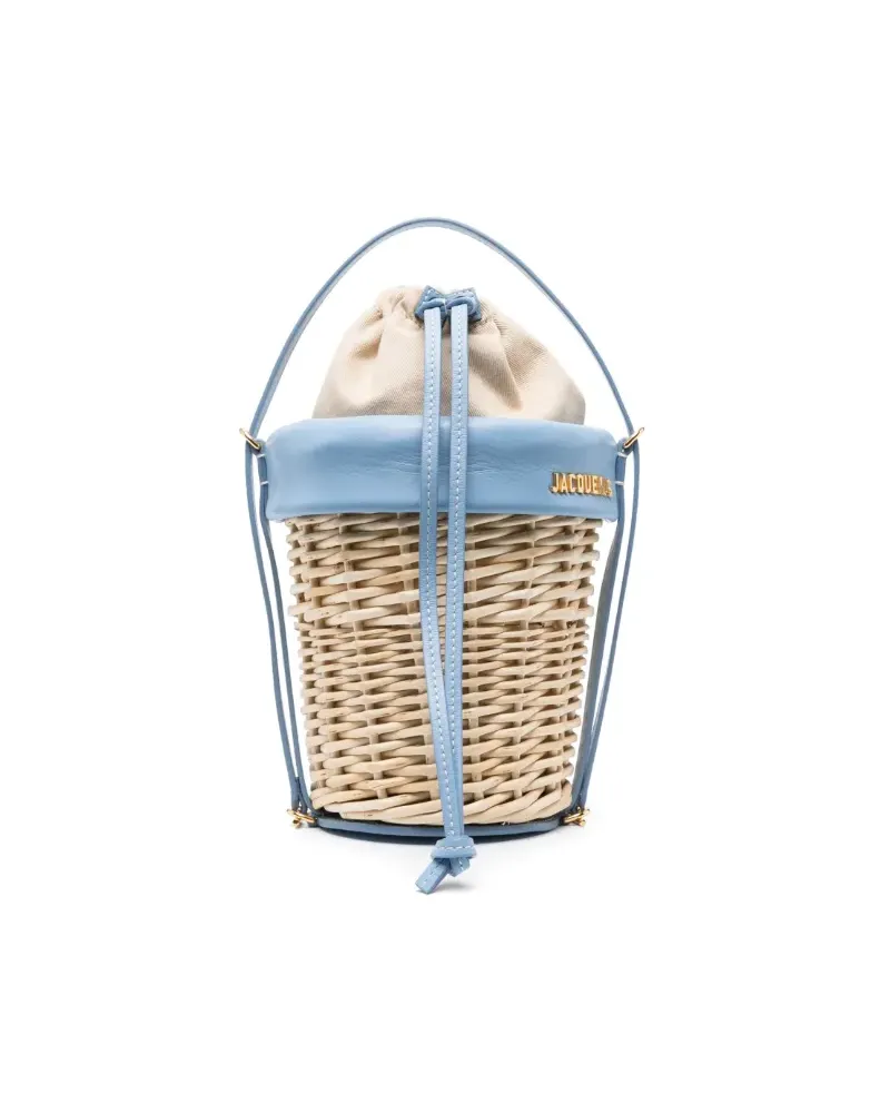 Jacquemus Beuteltasche mit Logo-Schild - Nude Nude