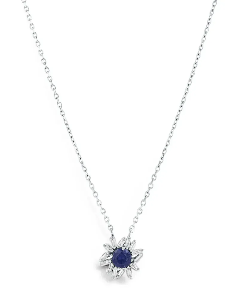Suzanne Kalan One of a Kind Halskette mit Saphir und Diamant - Silber Silber