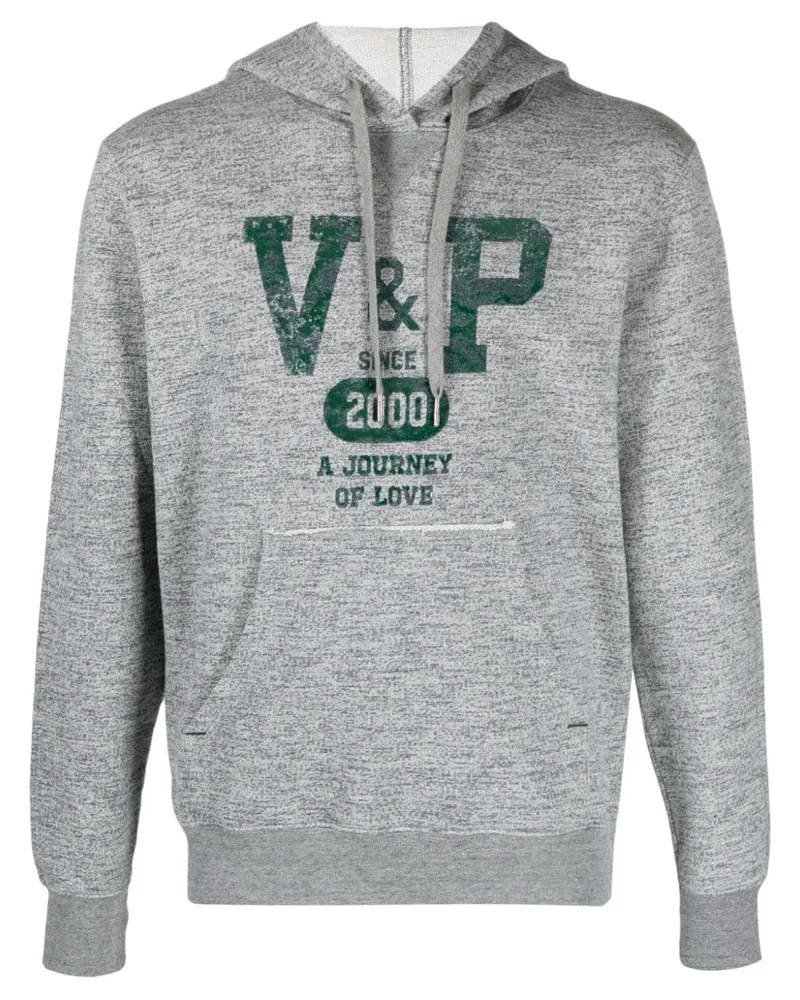 Golden Goose Journey Hoodie mit Print - Grau Grau