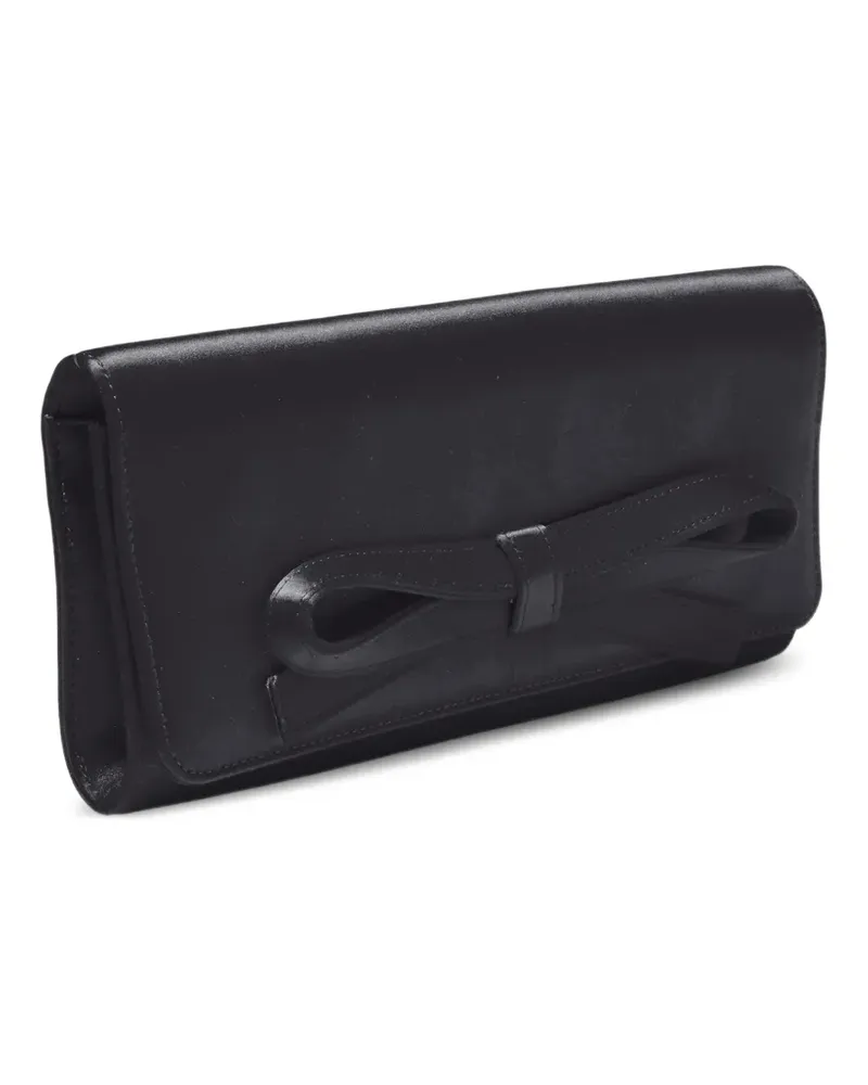 Carolina Herrera New York Margaret Clutch mit Schleife - Schwarz Schwarz
