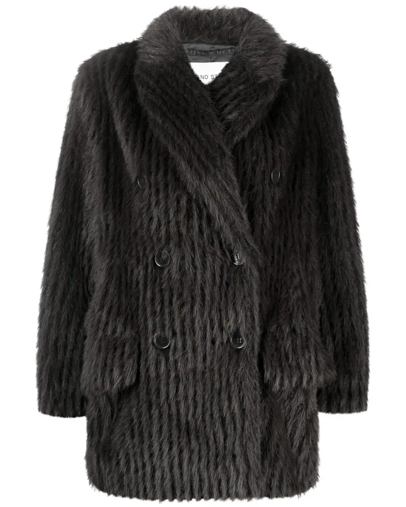 STAND Doppelreihige Jacke - Braun Braun