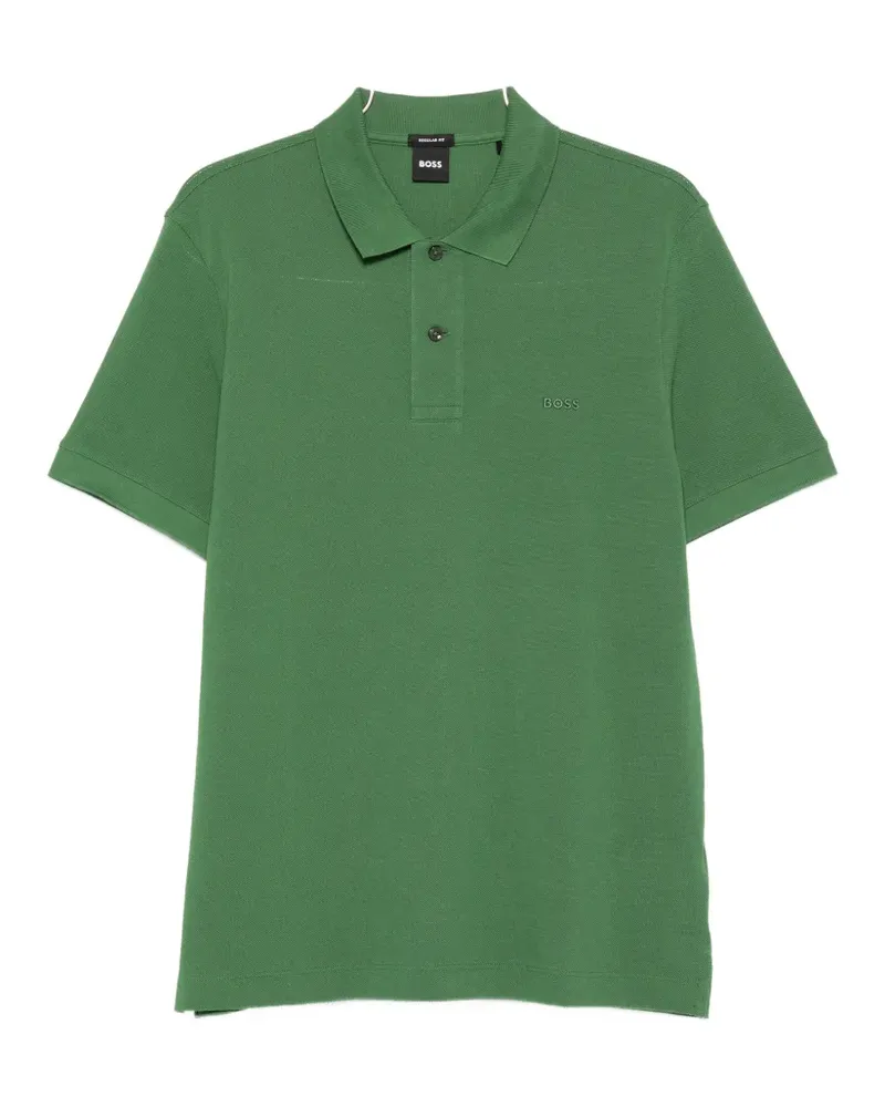 HUGO BOSS Pallas button embroidered polo shirt - Grün Grün