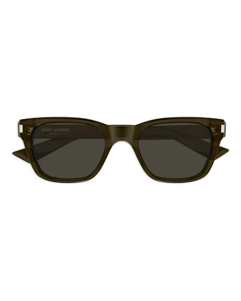 Saint Laurent Sonnenbrille mit eckigem Gestell - Braun Braun